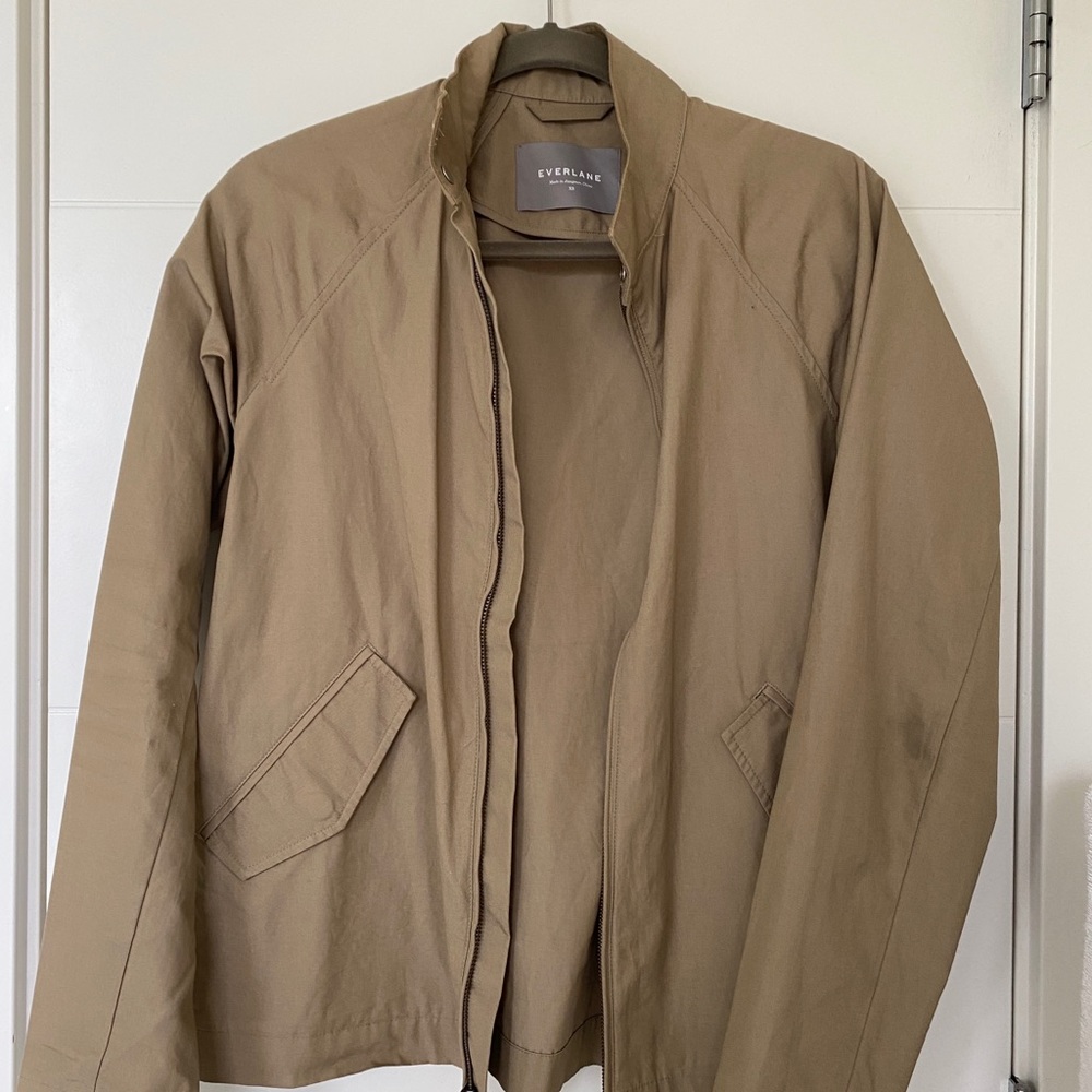 Everlane “The Modern Harrington Jacket” (khaki)